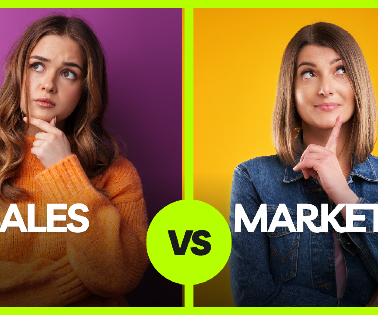 Sales vs Marketing webpageni banner